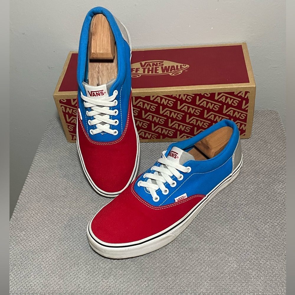 Authentic Vans size 11.5 red white and blue